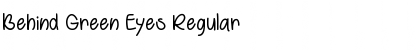 Download Behind Green Eyes Regular Font Title Preview