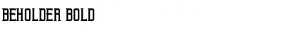 Download Beholder Bold Font Title Preview