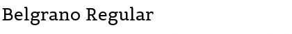 Download Belgrano Regular Font Title Preview
