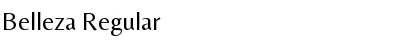 Download Belleza Regular Font Title Preview