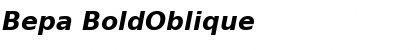 Download Bepa BoldOblique Font Title Preview