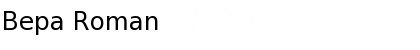 Download Bepa Roman Font Title Preview