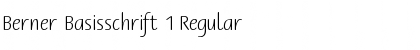 Download Berner Basisschrift 1 Regular Font Title Preview