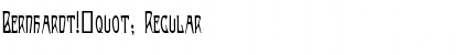 Download Bernhardt!" Regular Font Title Preview