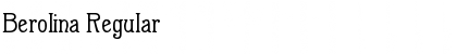 Download Berolina Regular Font Title Preview
