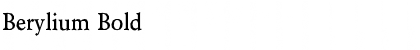Download Berylium Bold Font Title Preview