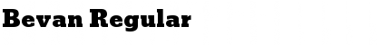Download Bevan Regular Font Title Preview