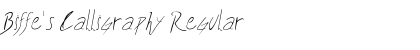 Download Biffe's Calligraphy Regular Font Title Preview
