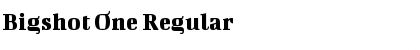 Download Bigshot One Regular Font Title Preview