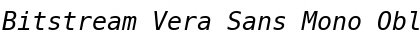Download Bitstream Vera Sans Mono Oblique Font Title Preview