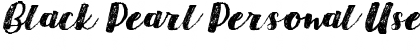 Download Black Pearl Personal Use Regular Font Title Preview