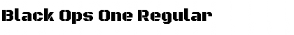 Download Black Ops One Regular Font Title Preview