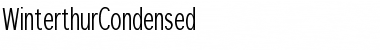 Download WinterthurCondensed Regular Font Title Preview