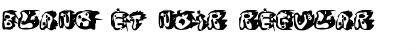 Download Blanc et Noir Regular Font Title Preview