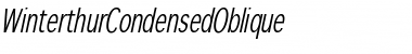 Download WinterthurCondensed Italic Font Title Preview