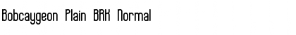 Download Bobcaygeon Plain BRK Normal Font Title Preview