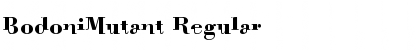 Download BodoniMutant Regular Font Title Preview