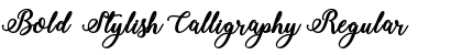 Download Bold  Stylish Calligraphy Regular Font Title Preview