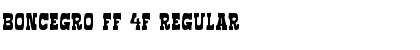 Download Boncegro FF 4F Regular Font Title Preview