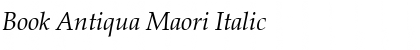 Download Book Antiqua Maori Italic Font Title Preview
