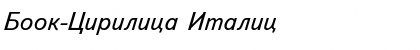 Download Book-Cirilica Italic Font Title Preview