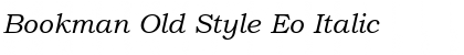 Download Bookman Old Style Eo Italic Font Title Preview