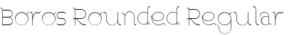 Download Boros Rounded Regular Font Title Preview