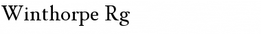 Download Winthorpe Regular Font Title Preview