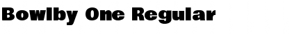 Download Bowlby One Regular Font Title Preview