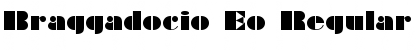 Download Braggadocio Eo Regular Font Title Preview