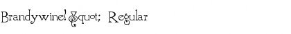 Download Brandywine!" Regular Font Title Preview