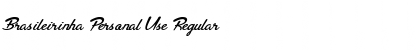 Download Brasileirinha Personal Use Regular Font Title Preview