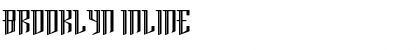 Download Brooklyn Inline Font Title Preview