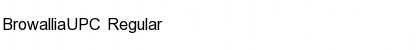 Download BrowalliaUPC Regular Font Title Preview