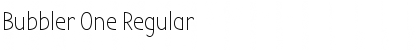 Download Bubbler One Regular Font Title Preview