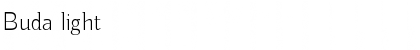Download Buda light Font Title Preview