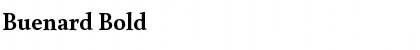 Download Buenard Bold Font Title Preview
