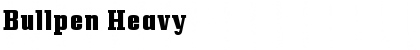 Download Bullpen Heavy Font Title Preview
