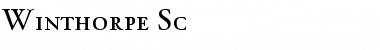 Download Winthorpe SmallCaps Regular Font Title Preview