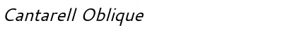 Download Cantarell Oblique Font Title Preview