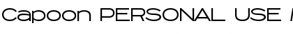 Download Capoon PERSONAL USE Medium Font Title Preview