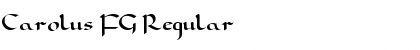 Download Carolus FG Regular Font Title Preview