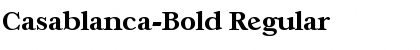Download Casablanca-Bold Regular Font Title Preview