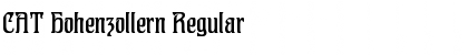 Download CAT Hohenzollern Regular Font Title Preview