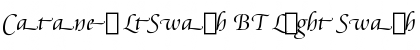 Download Cataneo LtSwash BT Light Swash Font Title Preview
