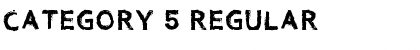Download Category 5 Regular Font Title Preview