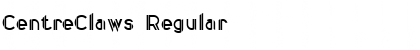 Download CentreClaws Regular Font Title Preview