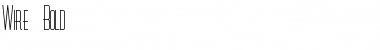 Download Wire Bold Font Title Preview