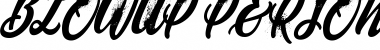 Download BLOWUP PERSONAL USE Regular Font Title Preview