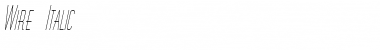Download Wire Italic Font Title Preview